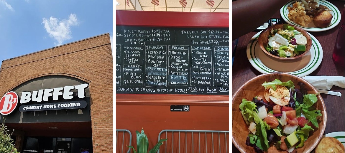 BJ Buffet Conyers Menu