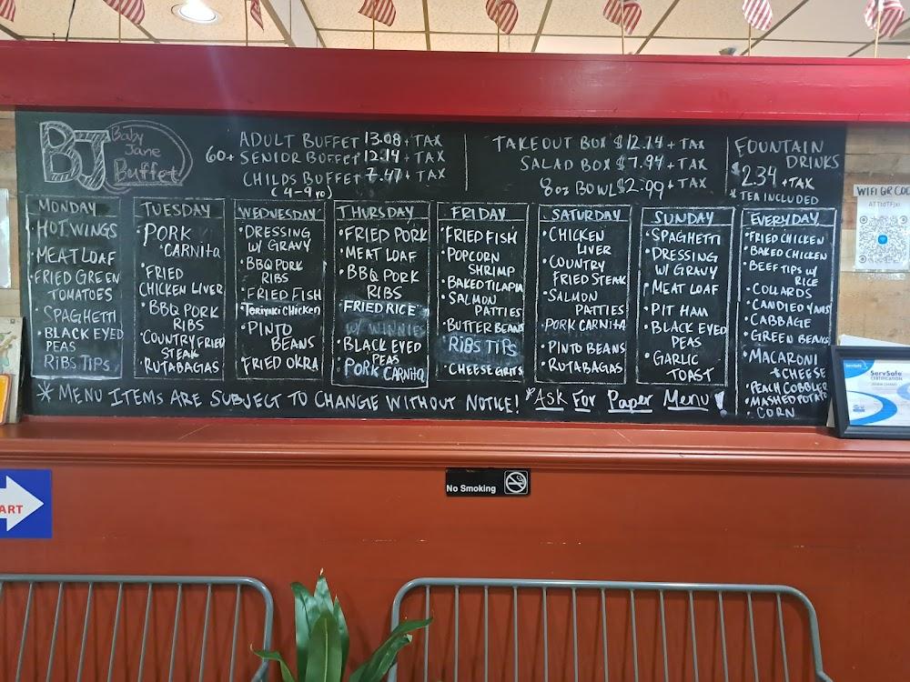 BJ Buffet Conyers Menu image 2