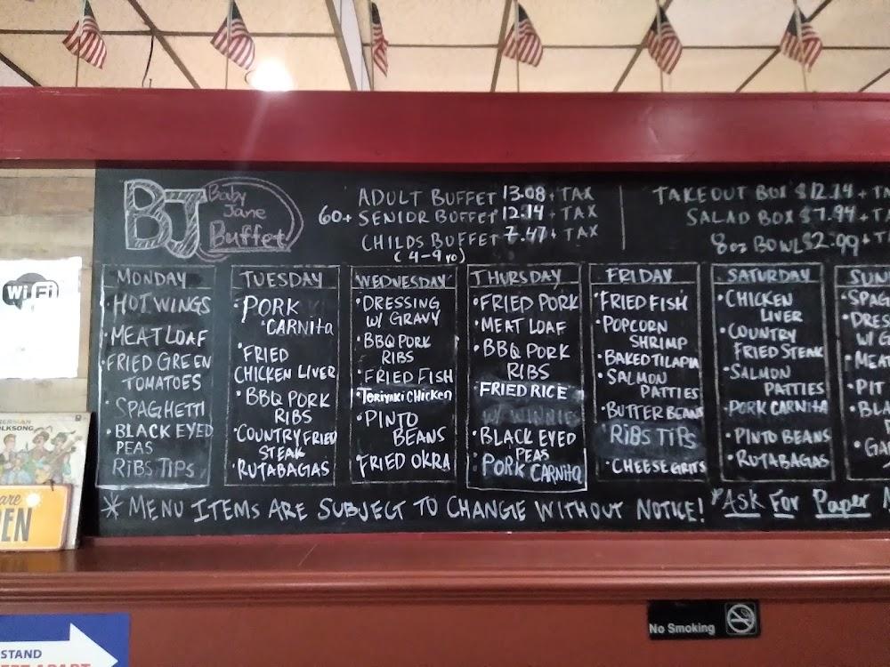 BJ Buffet Conyers Menu image 3